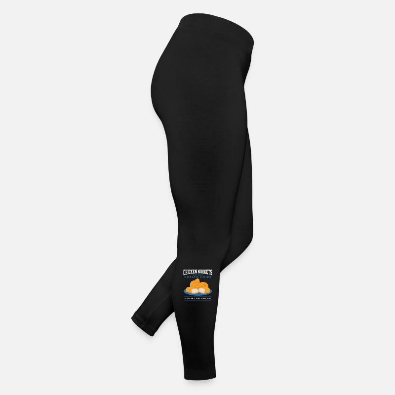 Chicken Nuggets Fast Food | Huhn Nuggets Geschenk Frauen Jersey Leggings