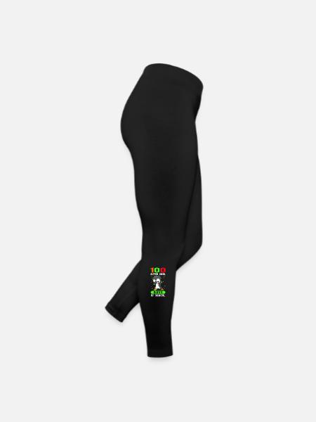 100 School Days School Kids School Gift - Women’s Jersey Leggings - black - Right