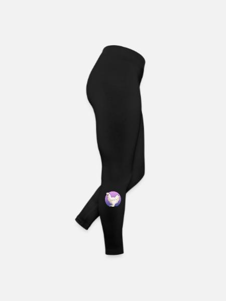 Silk Chicken Silkie Chicken Silk Chickens Gift - Women’s Jersey Leggings - black - Right