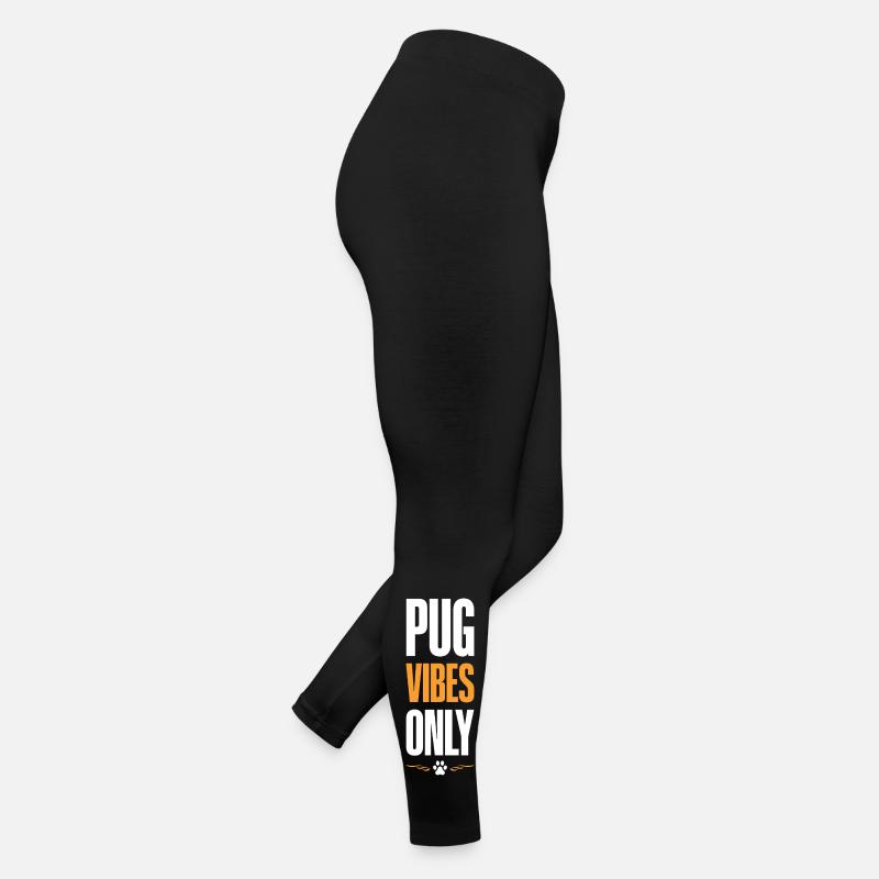 Pug Vibes Only Frauen Jersey Leggings
