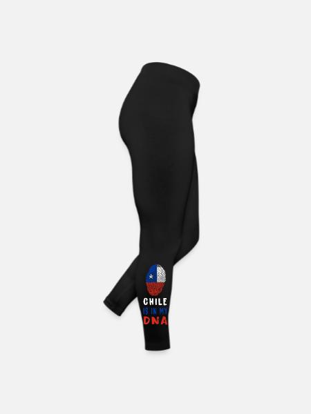 Le Chili fait partie de mon ADN - Legging en jersey Femme - noir - Droite