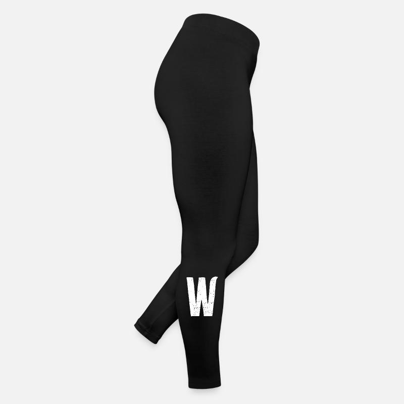 W-Buchstabe Frauen Jersey Leggings
