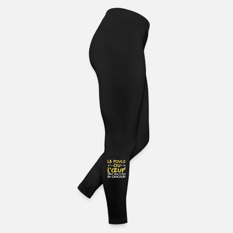 La poule ou l'oeuf tant que c'est au chocolat Legging en jersey Femme