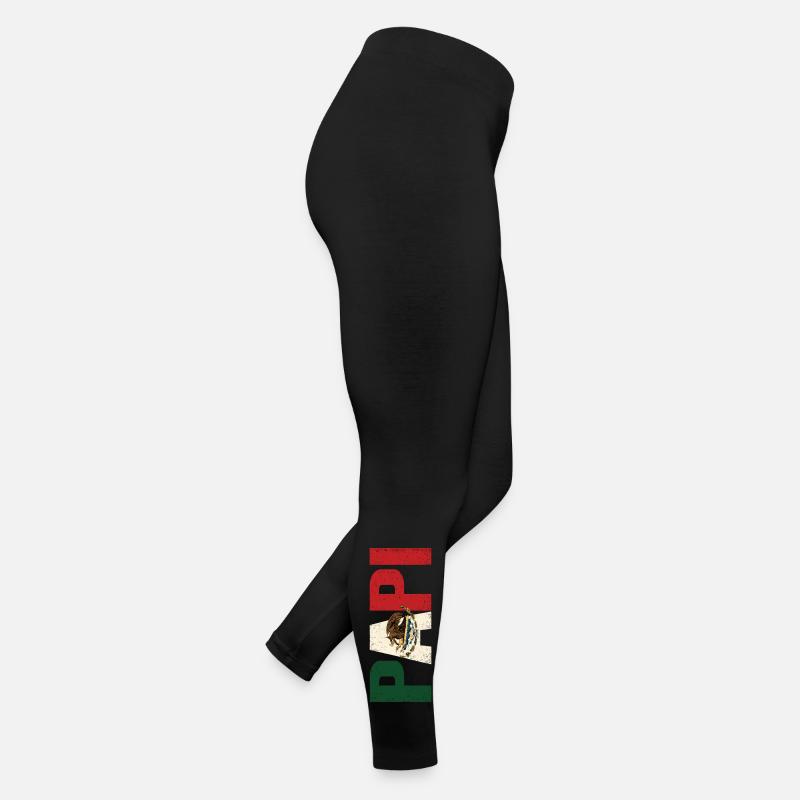 Mexiko Pride Flagge Adler Vintage Look Frauen Jersey Leggings