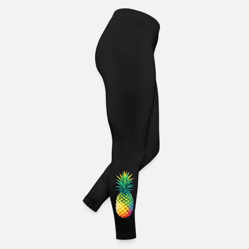 Regenbogen-Ananas Illustration Frauen Jersey Leggings
