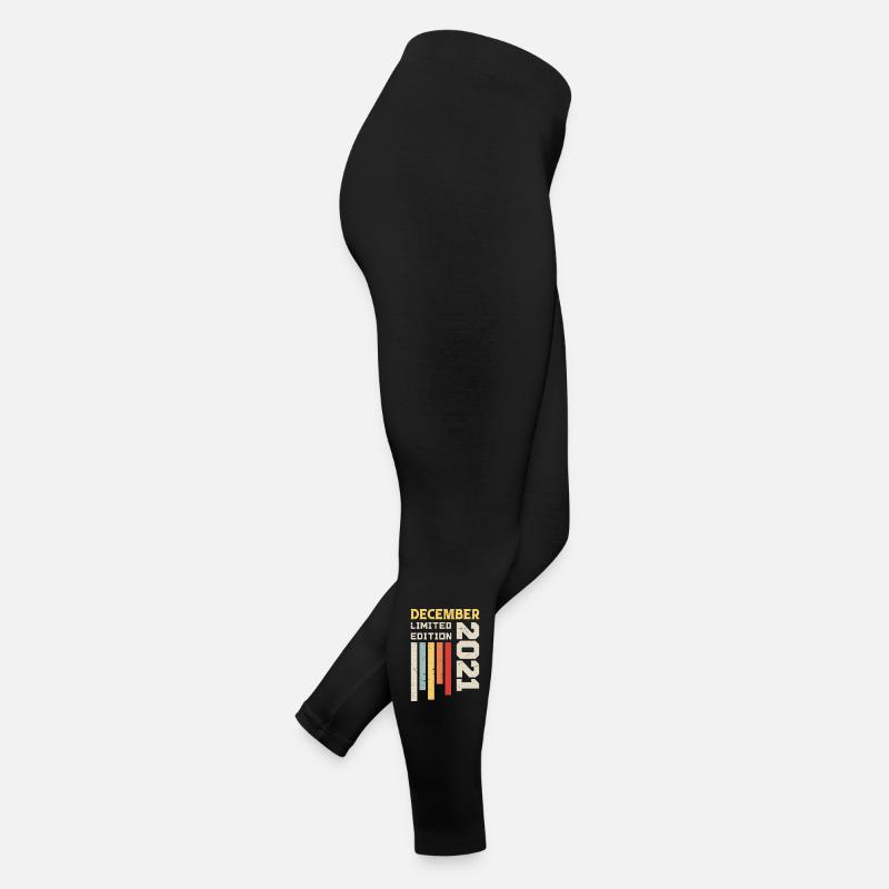 Dezember 2021 - Dezember 2021 Geburtstagsgeschenk Frauen Jersey Leggings