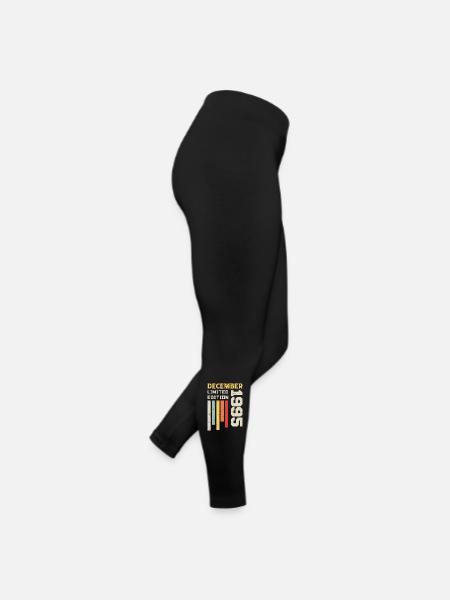 Dezember 1995 - Dezember 1995 Geburtstagsgeschenk - Frauen Jersey Leggings - Schwarz - Rechts