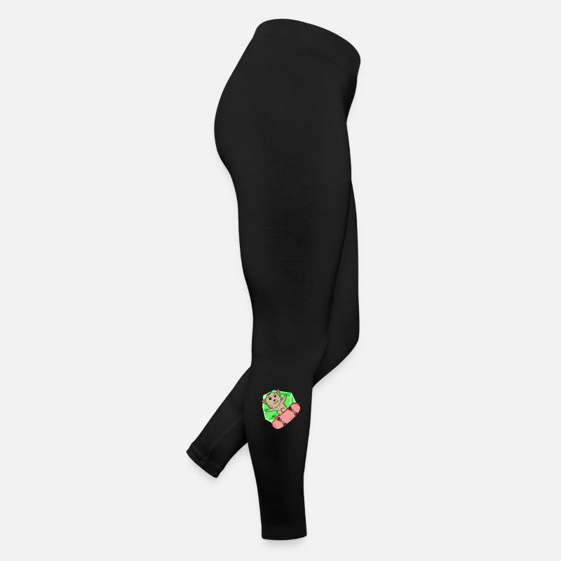 Cat Abyssinian cat as skater with skateboard Women’s Jersey Leggings