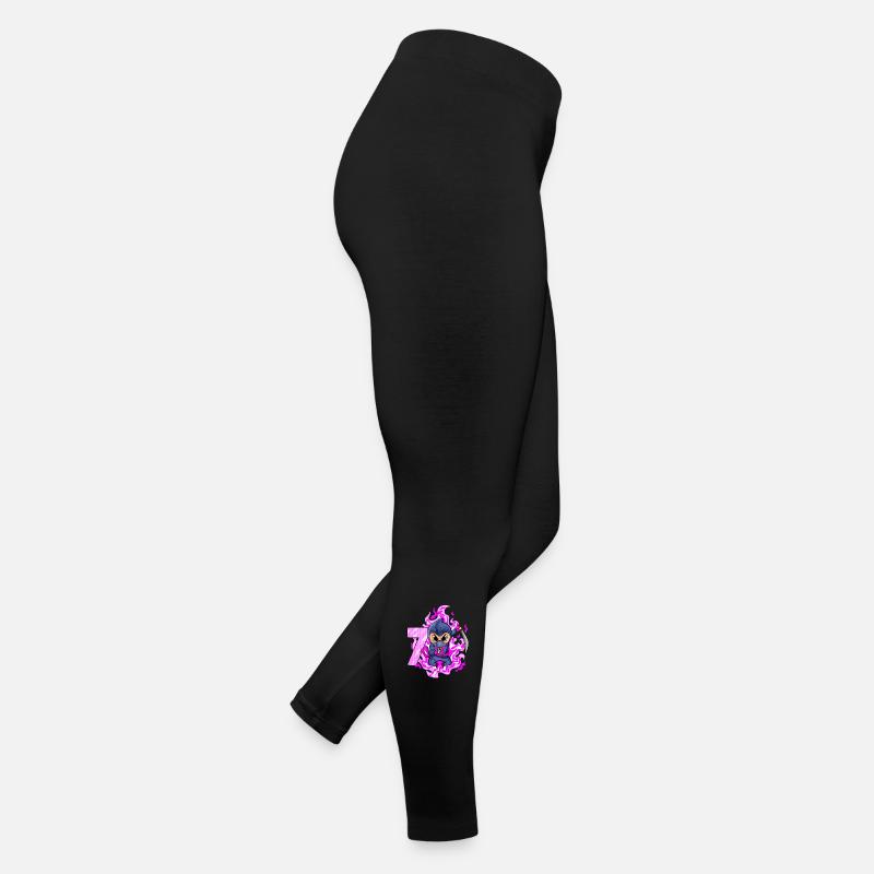 7. Geburtstag Mädchen 7 Jahre alt Ninja Frauen Jersey Leggings