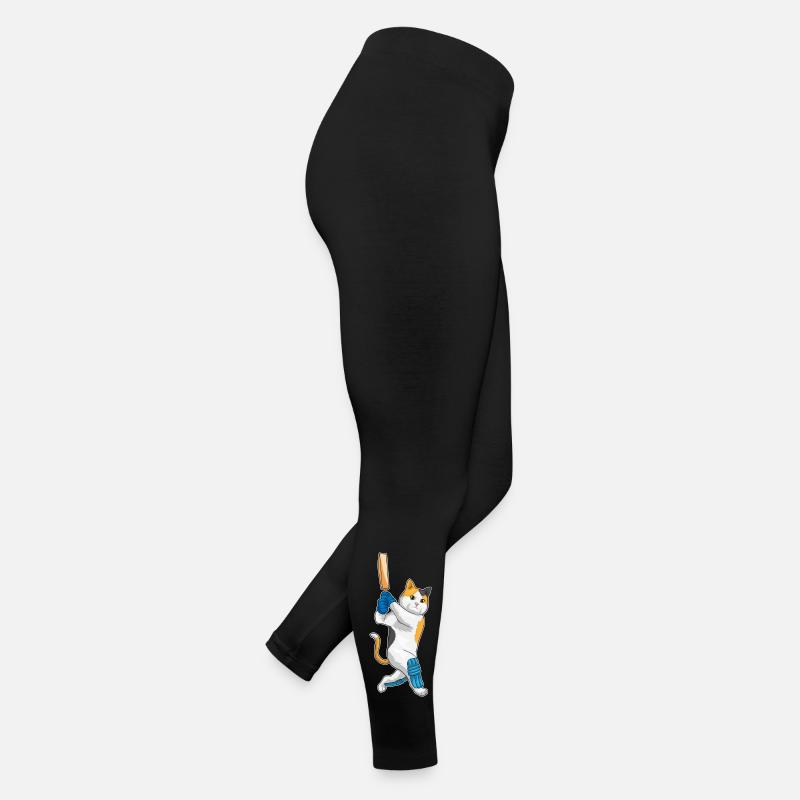 Katze Cricket Cricketschläger Frauen Jersey Leggings