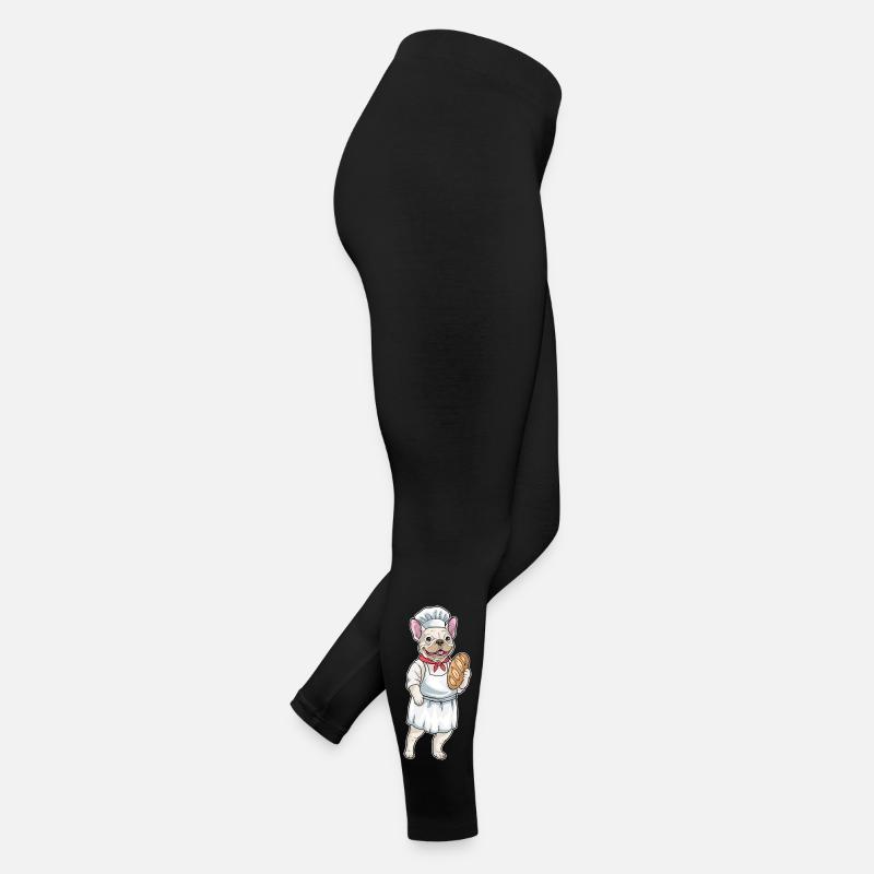 French Bulldog Baker Bread Women’s Jersey Leggings