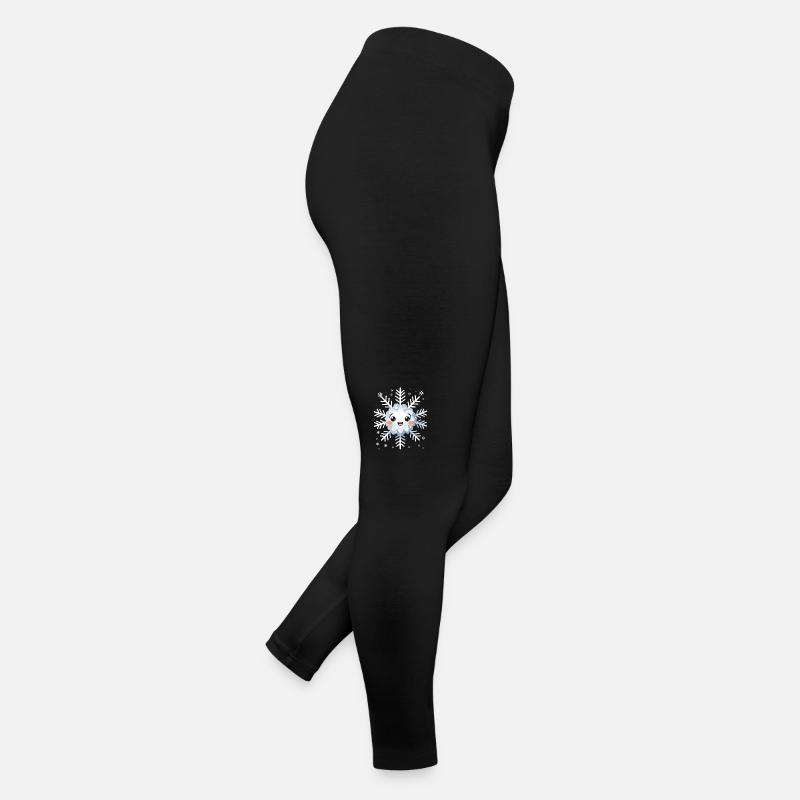 Cadeau mignon drôle de flocon de neige d’hiver Kawaii Legging en jersey Femme