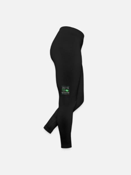 HÄSSLICHER WEIHNACHTSPULLOVER, JINGLE BELL - Frauen Jersey Leggings - Schwarz - Rechts