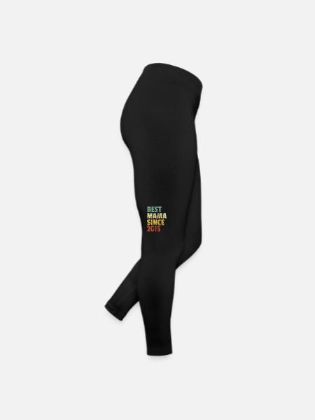 Design rétro cool pour maman de fils ou de fille. - Legging en jersey Femme - noir - Droite