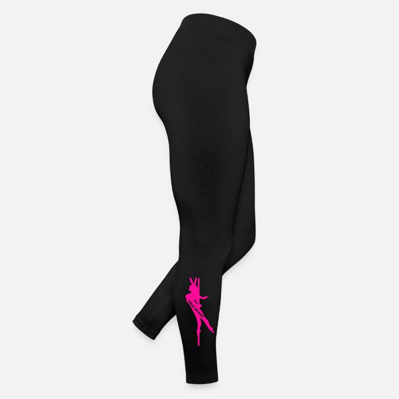 Pole Bunny Silhouette Frauen Jersey Leggings