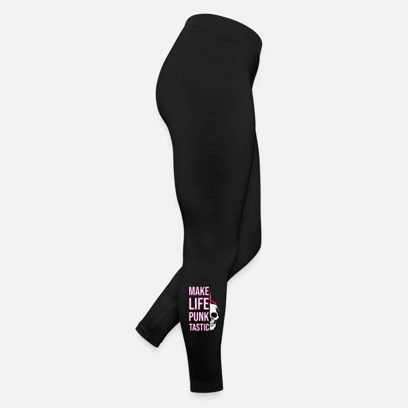 Cooler Punkt Spruch Leben in Pink Geschenk Idee Frauen Jersey Leggings