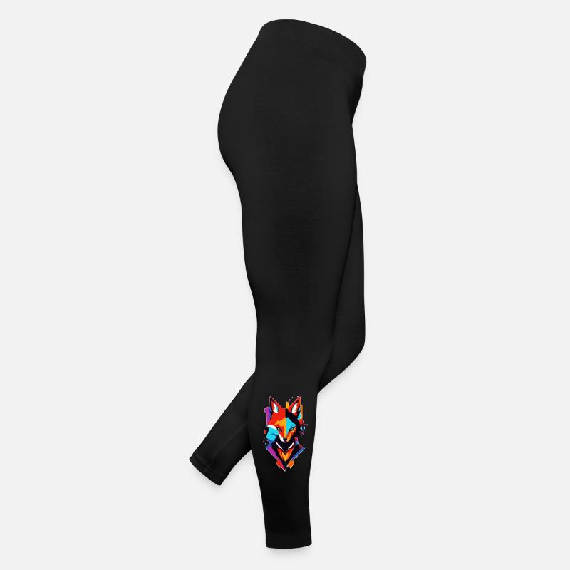 renard comique coloré Legging en jersey Femme