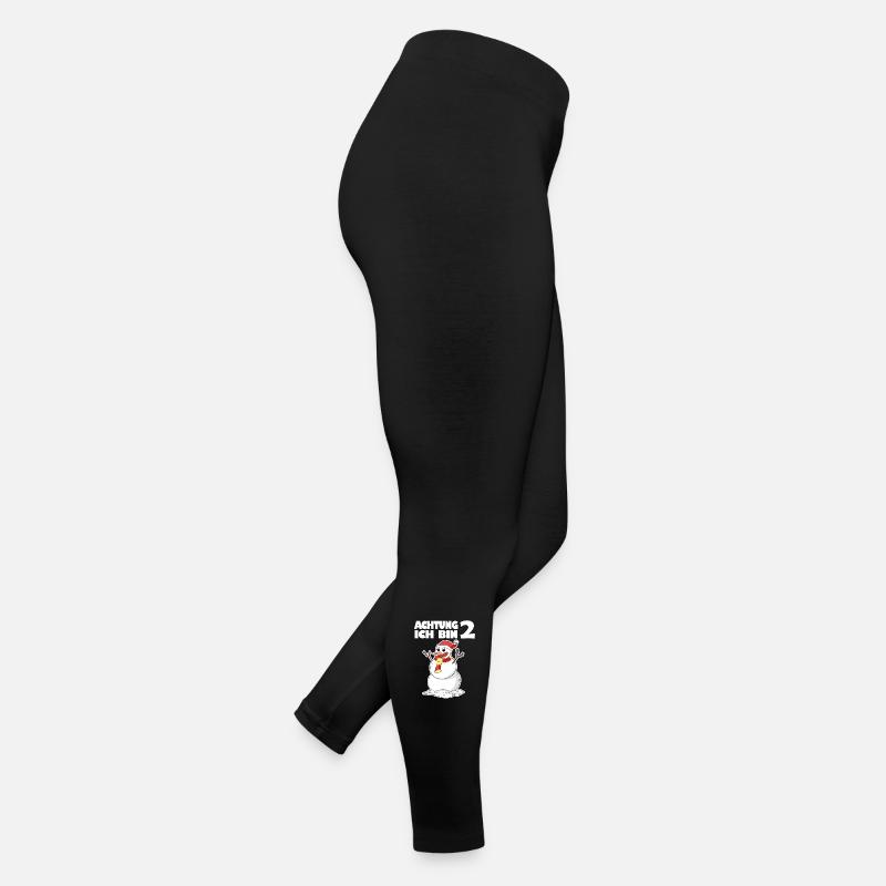 2.Geburtstag Schneemann 2 Jahre Geschenk Frauen Jersey Leggings