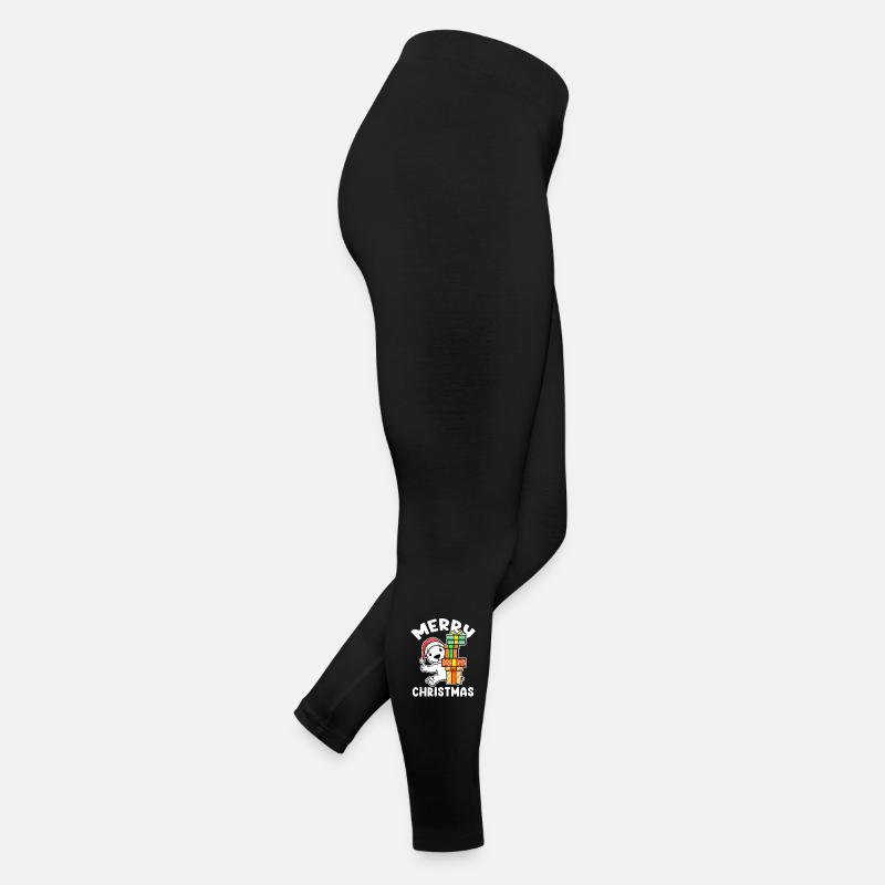 Frohe Weihnachten Eisbär Polarbär Frauen Jersey Leggings