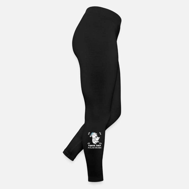 Eisbär Polarbär Bär Umwelt Klimaschutz Naturschutz Frauen Jersey Leggings