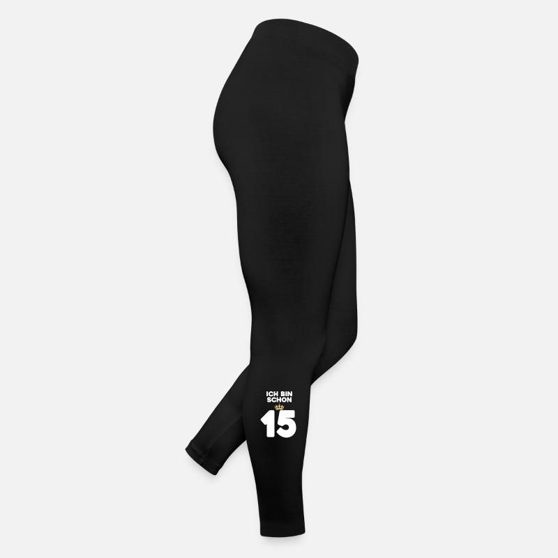15. Geburtstag Geschenk - 15 Jahre mit Krone Frauen Jersey Leggings