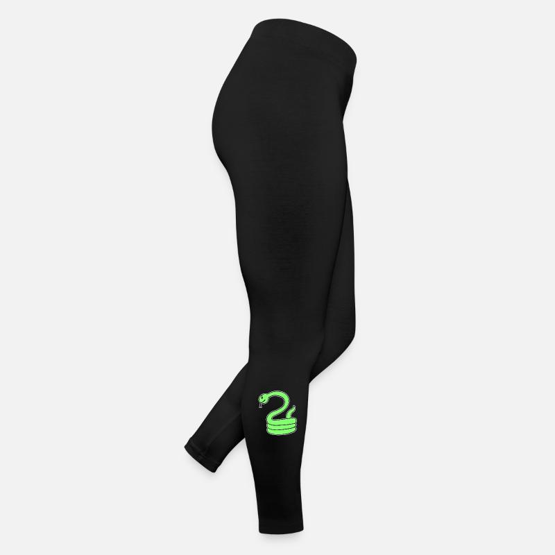 Serpent - Serpent vert Legging en jersey Femme