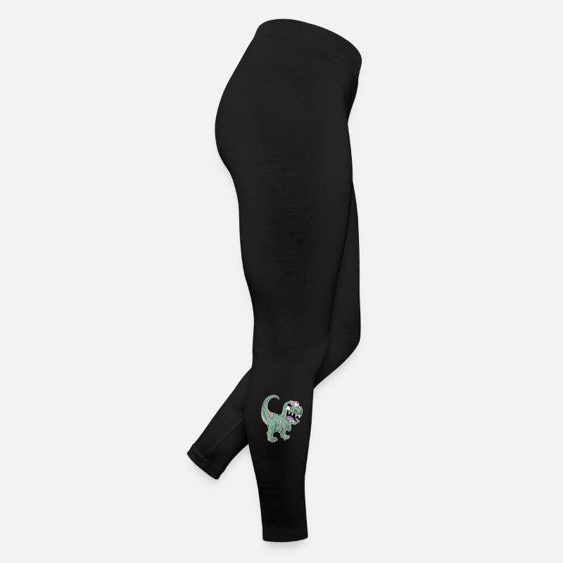 Dinosaurier Zombie Gruselig Frauen Jersey Leggings