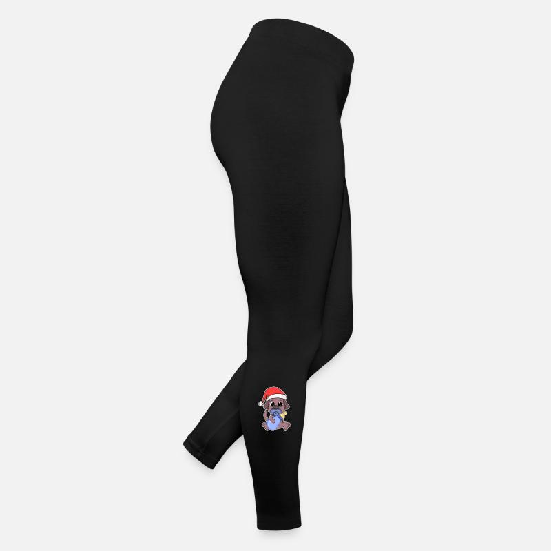 Chien Bébé Noël Legging en jersey Femme