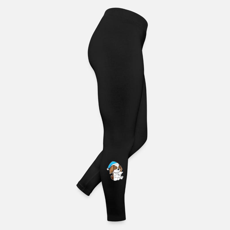 Cavalier King Charles Spaniel Sleeping Fatigue Women’s Jersey Leggings