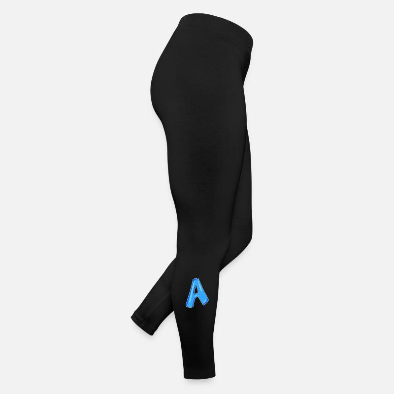 Buchstabe A Anfangsbuchstabe Frauen Jersey Leggings