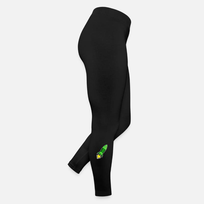 Rakete Motiv - grüne Rakete Frauen Jersey Leggings