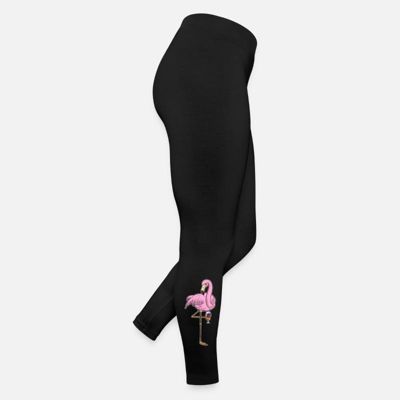 Flamingo Red Wine Women’s Jersey Leggings