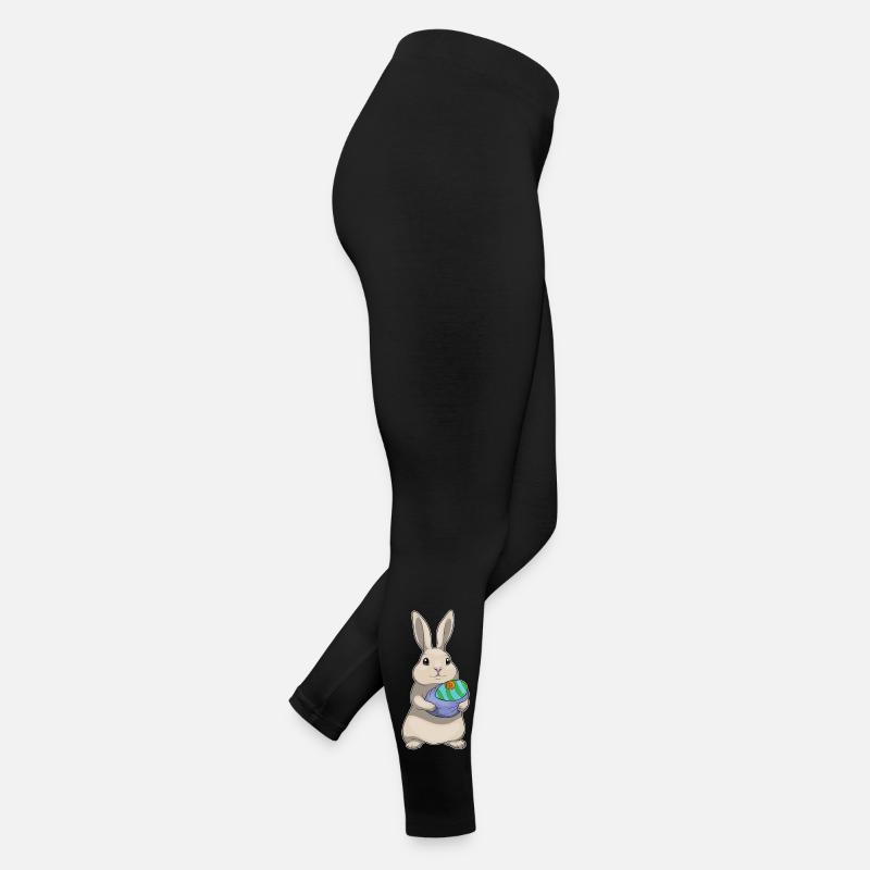 Bunny Easter Pacifier Women’s Jersey Leggings