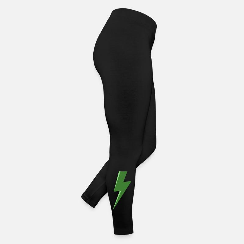 Grüner Blitz Frauen Jersey Leggings