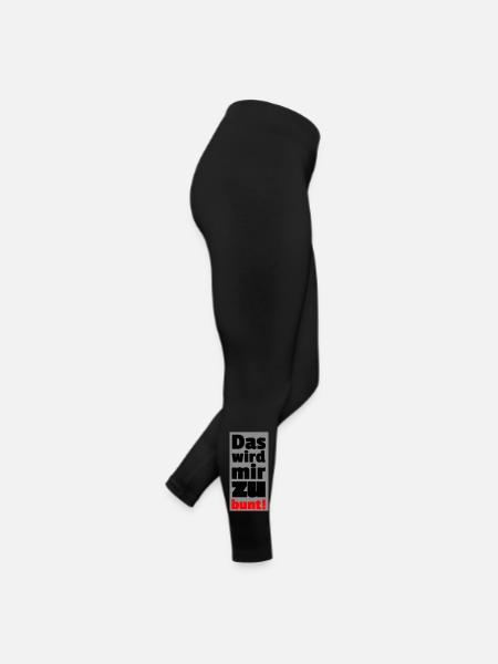 trop coloré - Legging en jersey Femme - noir - Droite