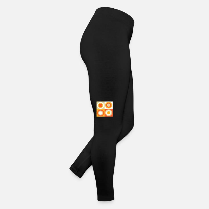 70er Jahre Muster Retro Geschenk Frauen Jersey Leggings