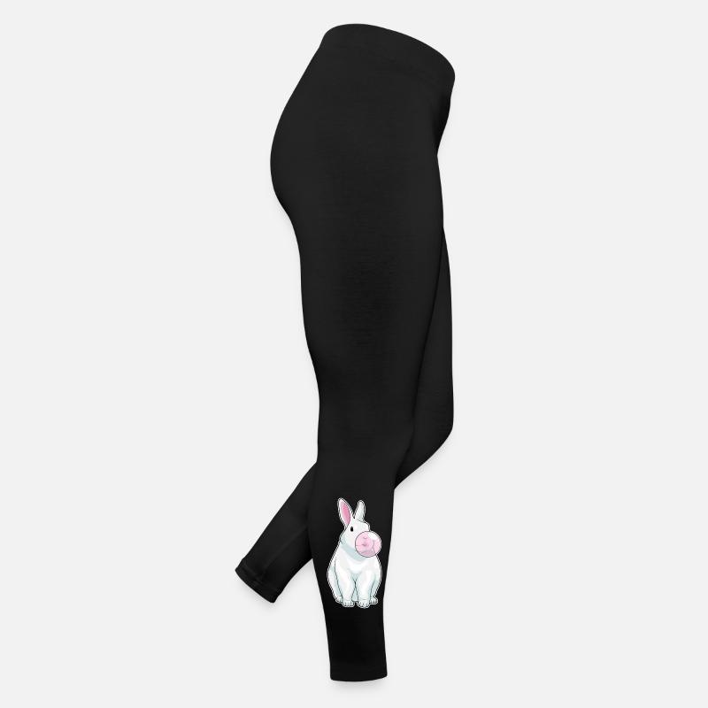 Hase Kaugummi - Frauen Jersey Leggings - Schwarz