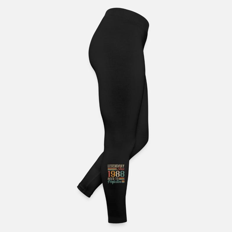 Vintage 1988 Retro Geburtstagsgeschenk Frauen Jersey Leggings