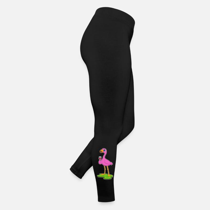 Flamingo Red Wine Women’s Jersey Leggings