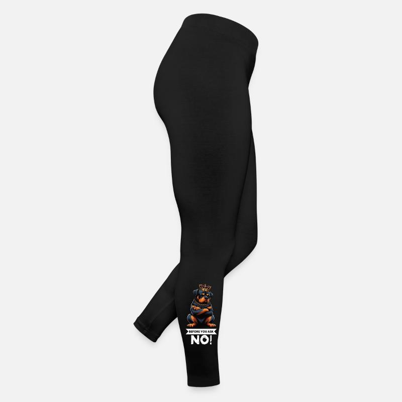 Avant que vous ne demandiez, pas de rottweiler rottweilerbesitzer Legging en jersey Femme