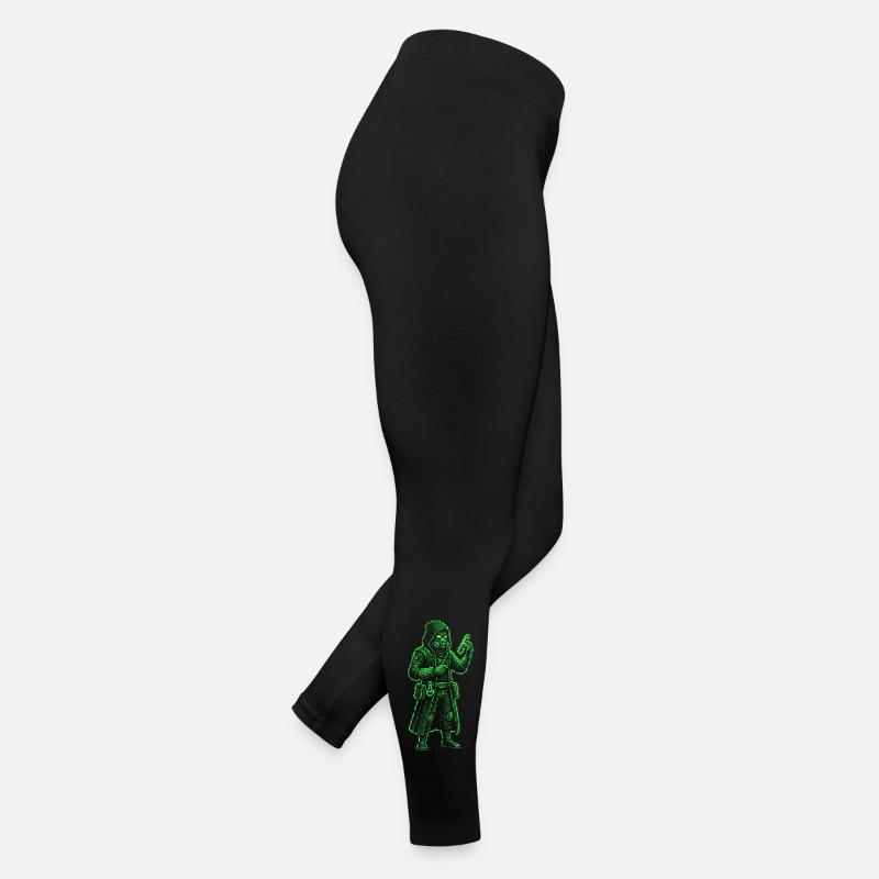 Punk Apothécary Pixel Art Hacker rétro Legging en jersey Femme