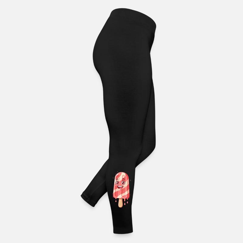 Sourire glacé à rayures douces Legging en jersey Femme