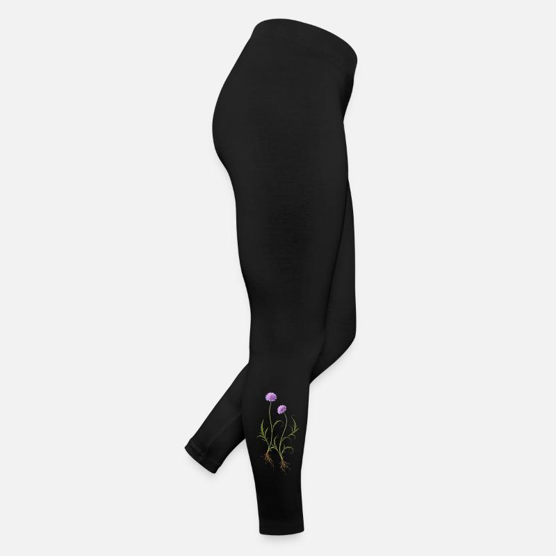 Meadow Flower Nature Illustration Women’s Jersey Leggings