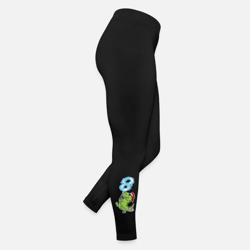 8e anniversaire dinosaure pompier cadeau Legging en jersey Femme