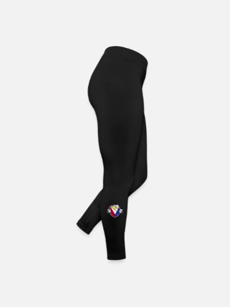 Drapeau philippin Pride - Legging en jersey Femme - noir - Droite