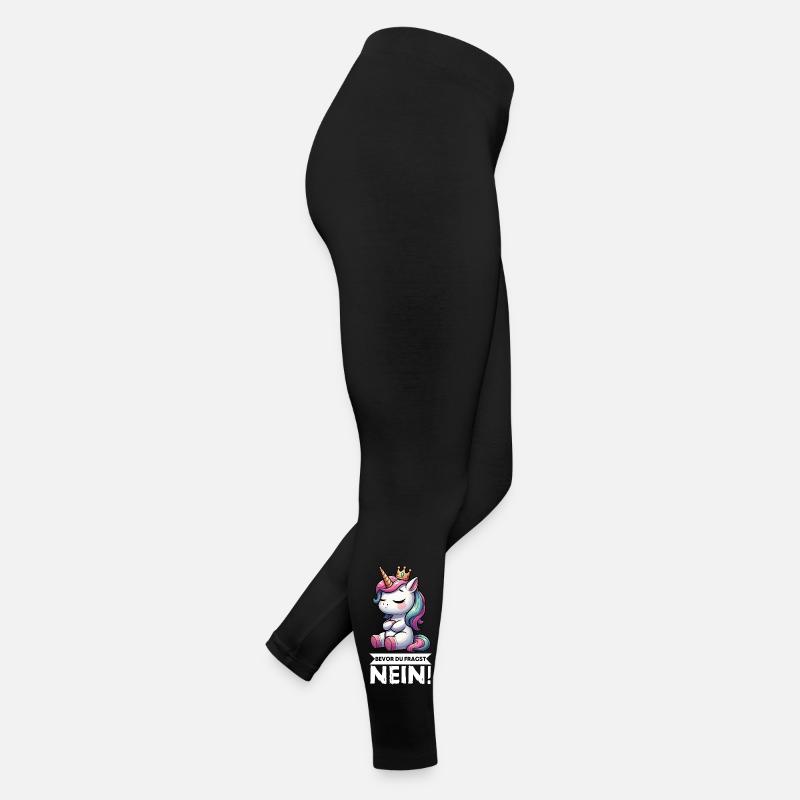 Bevor Du Fragst Nein Einhorn Einhörner Einhornfan  Frauen Jersey Leggings
