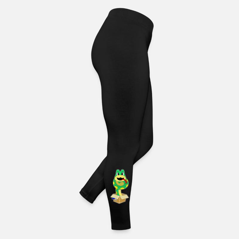Schlange Karton Frauen Jersey Leggings