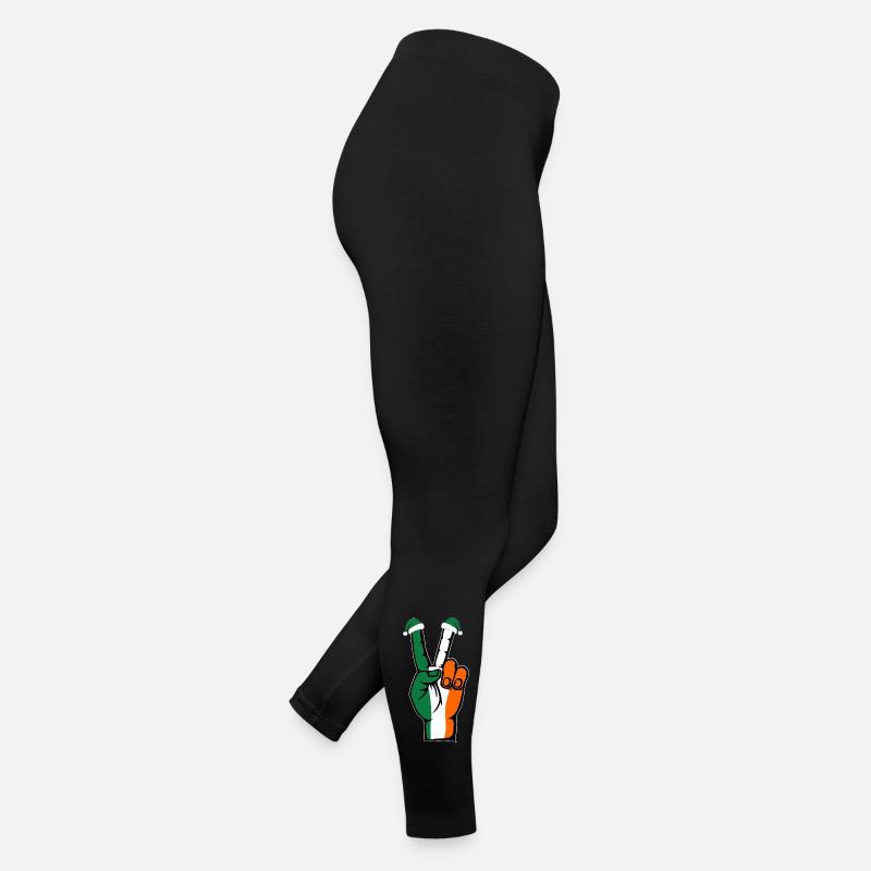 Drapeau de l’Irlande Noël Symbole de paix Legging en jersey Femme