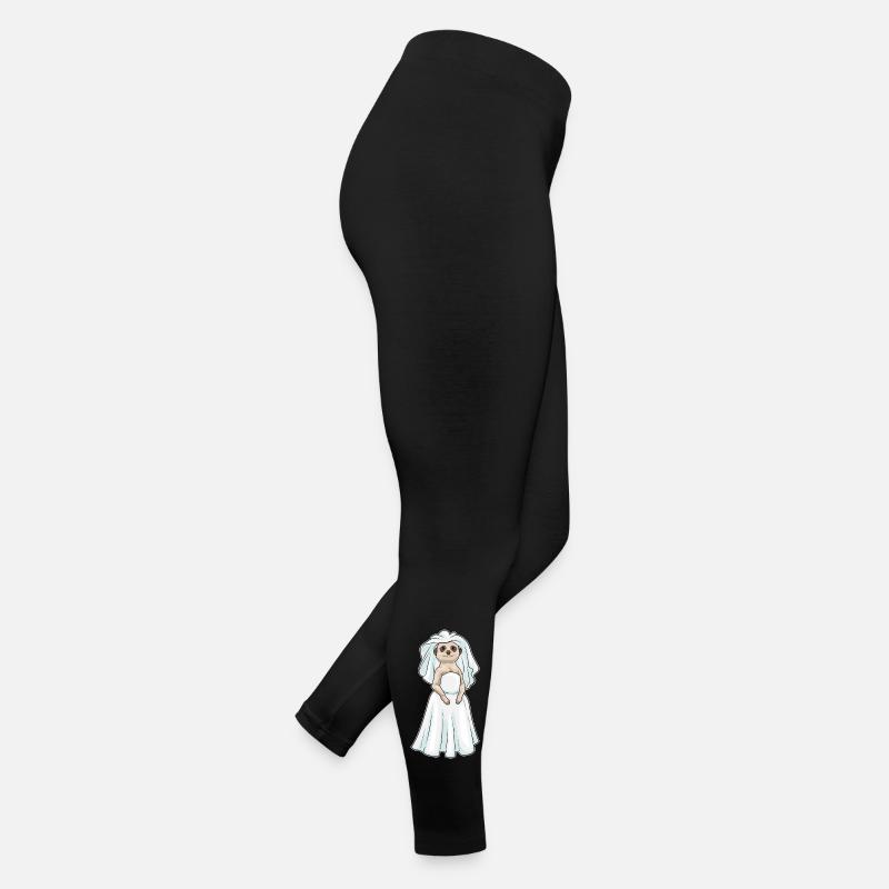 Erdmännchen Braut Schleier Hochzeit Frauen Jersey Leggings
