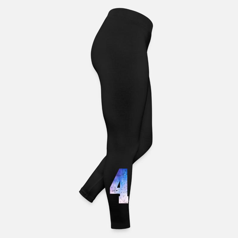 numéro 4 – Cadeau anniversaire 4 ans Legging en jersey Femme